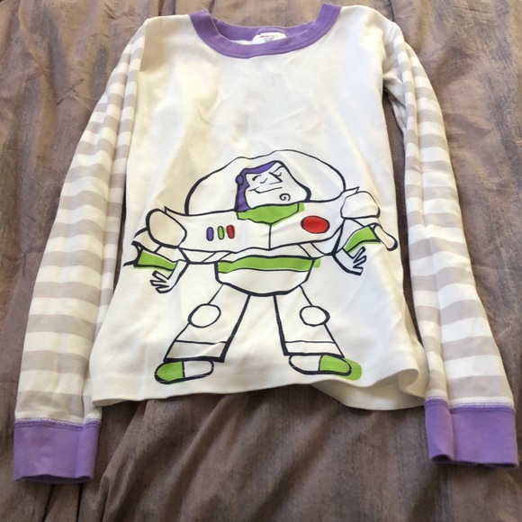 Hanna Andersson Toy Story collection pajamas featuring Buzz Lightyear, size 12. - Picture 3 of 7